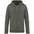 Heren Hooded Sweater Full Zip Native Spirit NS402 Organic Khaki